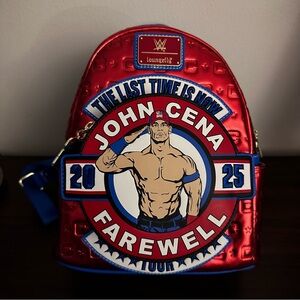 Exclusive! 2025 WWE John Cena Farewell Tour Mini Loungefly: Backpack: NWT